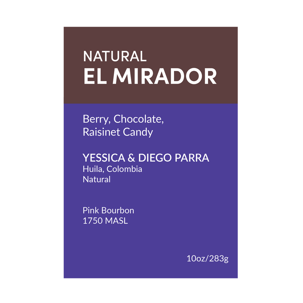 El Mirador Pink Bourbon Natural Vice City Bean