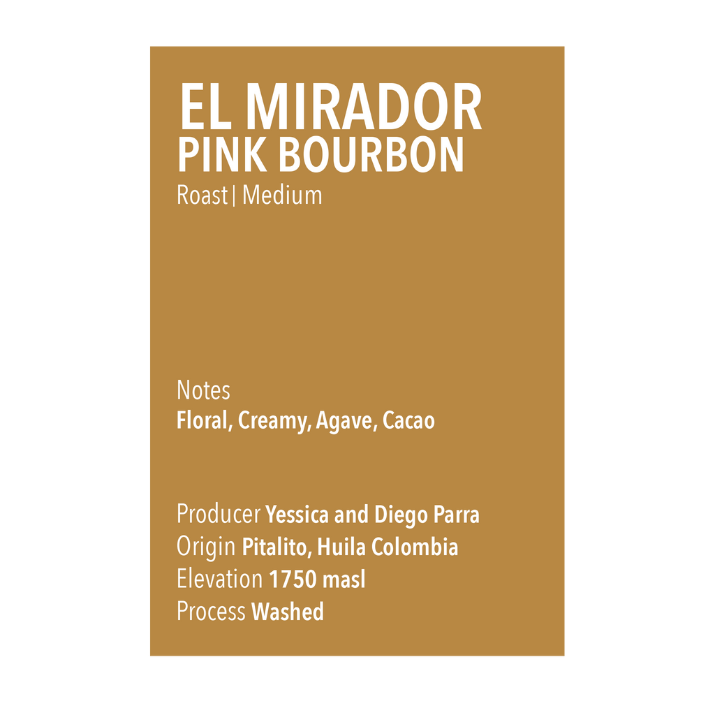 El Mirador Pink Bourbon Washed Vice City Bean